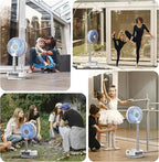 Socool 20000mAh 8" Portable Fan Battery Operated Fans, Oscillating Charging Fan - Image 8