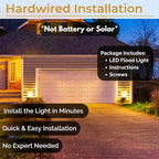 LED Outdoor Single Bullet Flood Light, 10W Hardwired Spotlight, Waterproof - Image 4