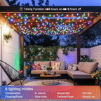 JMEXSUSS 132ft 400 LED Christmas Lights Indoor Outdoor Waterproof, 8 Modes - Image 4