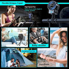 2 Pack Multifunctional Portable Stroller Fan 4 Speed 6600rpm High Speed Usb - Image 6