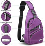 AMJ Crossbody Sling Bag Men Women, Casual Shoulder Backpack, Chest Daypack - Image 3