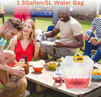 Collapsible Water Container 4-Pack, 1.3Gallon/5L Portable Water Storage Bag - Image 8