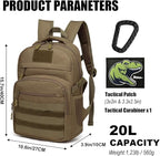 Kids Tactical Backpack Army Molle Bookbag Military Boys Backpack - Image 2