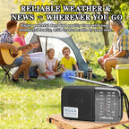 Portable AM FM Transistor Radio Battery Operated, NOAA Weather Radio - Image 6