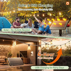 addlon 33 FT Solar String Lights Waterproof, Patio Light Solar Powered - Image 3
