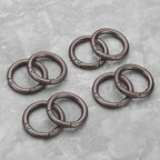 Gkeygo Key Ring Clip, 1 Inch Keychain Rings, 8 Pack Round Carabiner Clip - Image 6