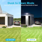 Olafus 100W LED Security Light Motion Sensor Outdoor Light, 2 Pack Motion Flood - Image 4