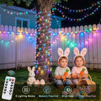 JMEXSUSS 33ft 100 LED Easter Lights Battery Operated, Outdoor Indoor Pastel - Image 4