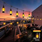 Zeiliuled Flame Outdoor String Lights, 21FT Patio Lights - Image 2