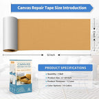 KING MOUNTAIN Canvas Repair Tape, Outdoor Gear Patch, 4×63 Inches, Waterproof - Image 4
