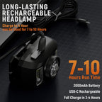 Upgraded Headlamp Rechargeable, Ultra Bright Headlight Flashlight - Image 4