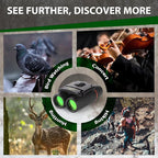Binoculars for Adults and Kids, High Powered Portable & Compact Binoculars - Image 7