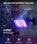 12 Pack - Solar Christmas Lights Outdoor Waterproof, 6 Color Changing - Image 3