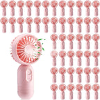 Rossesay 48 Pcs Mini Portable Fan Bulk Cute Handheld Lightweight Small Little by Rossesay