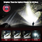SKYFIRE Bright Flashlight with Ignition Lens&Yellow/Blue Light, 3000lm Super - Image 6