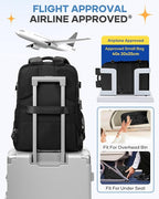 coofay Travel Backpack For Women Men Airline Approved Carry On Backpack Flight - Image 8
