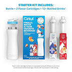 Cirkul 22oz. White Stainless Steel Water Bottle Starter Kit - Image 3