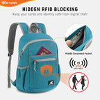 SKYSPER Anti Theft Hiking Backpack, 18L RFID Packable Travel Daypack, - Image 2