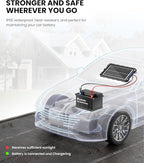POWOXI-9W-Solar-Battery-Trickle-Charger-Maintainer -12V Portable Waterproof - Image 4