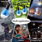 FLY2SKY Tent Lamp Portable LED Tent Lights Blue 5 Packs Hook Hurricane - Image 5