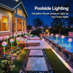 WdtPro Solar Lights Outdoor Garden Decor, 6 Pack Solar Flower Lights, 2 Modes - Image 6