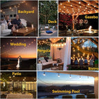 Outdoor String Lights for Outside LED 150 FT Shatterproof Patio Lights - Image 6