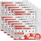 SecuCaptain Survival Emergency Thermal Blankets: Extra Large 84” x63” Space by SecuCaptain