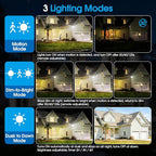 Motion Sensor Outdoor Light Hardwired, 45W 7500LM Security Flood Lights Motion - Image 3