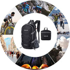 NODLAND Lightweight Backpack Travel 40L Foldable Water-Resistant Daypack - Image 8