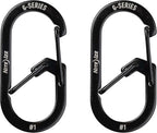 Nite IZE GS1-01-2R6 G-Series Dual Chamber Carabiner, Size #1 2-Pack - Image 2