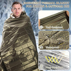 SecuCaptain Survival Emergency Thermal Blankets: Extra Large 84” x63” Space - Image 5