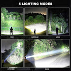 3 Pack Rechargeable LED Flashlights High Lumens, 000LM Super Bright Flashlight - Image 5