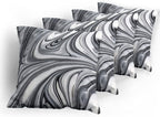 Ambesonne Abstract Throw Pillow Cushion Case Pack of 4, Mix of White and Black - Image 5