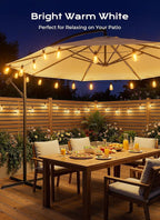 Brightown 108FT Solar String Lights Outdoor Waterproof, Patio Lights - Image 2