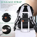 FENGDONG Durable Waterproof Travel Laptop Backpack 17.3 inch, Large College - Image 5