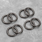 Gkeygo Key Ring Clip, 1 Inch Keychain Rings, 8 Pack Round Carabiner Clip - Image 6