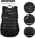 Mardingtop Small Tactical Backpack, Molle Hiking Backpack - Image 4