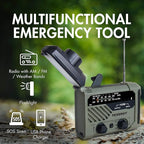 Tenergy Multifunctional Hand Crank Weather Radio - Image 2