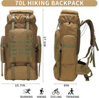 Hiking Backpack for Men 70L/100L Camping Backpack Military Rucksack Molle 3 - Image 2
