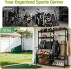 Large Sports Organizer for Garage, Ball Storage Rack Garage Sports Equipment - Image 6