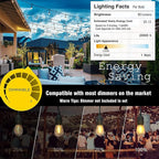 Achin Outdoor String Lights 96FT Waterproof IP65 LED Patio Lights - Image 6