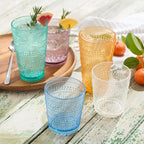 Santa Fe Orange Set of 6 Premium Acrylic DOF Glasses 16 oz – Unbreakable - Image 6