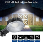 Olafus 170W LED Barn Light, Dusk to Dawn Outdoor Lighting - Image 2