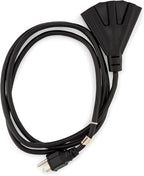 Holiday Lighting Outlet 6-Foot Black Extension Cord, 3-Prong Indoor & Outdoor by HLOLighting