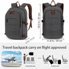 Tzowla Canvas Laptop Backpack-Anti Theft Bag - Image 2