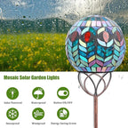 VCUTEKA Solar Outdoor Lights Garden Decor Mosaic Solar Garden Lights Waterproof - Image 3