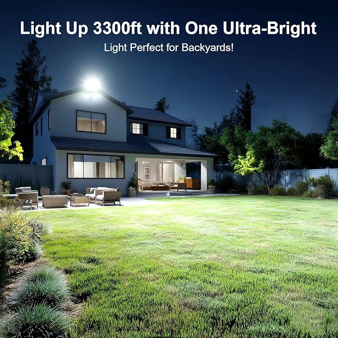 100W LED Flood Light Outdoor, 14000LM Arena Lights 6500K Daylight White Stadium - Image 2