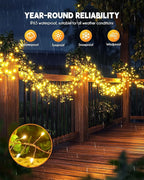 Brightown Solar String Lights for Outside, 2 Packs Total 39.2Ft 480 LED Solar - Image 2