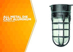 Woods L1706BLK Vandal Resistant 150W Incandescent Security Light, Ceiling Mount - Image 3