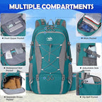 NUBILY 50L Hiking Backpack Waterproof Camping Backpack - Image 4
